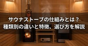 サウナストーブの仕組みとは？種類別の違いと特徴、選び方を解説