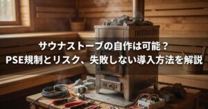 サウナストーブの自作は可能？PSE規制とリスク、失敗しない導入方法を解説
