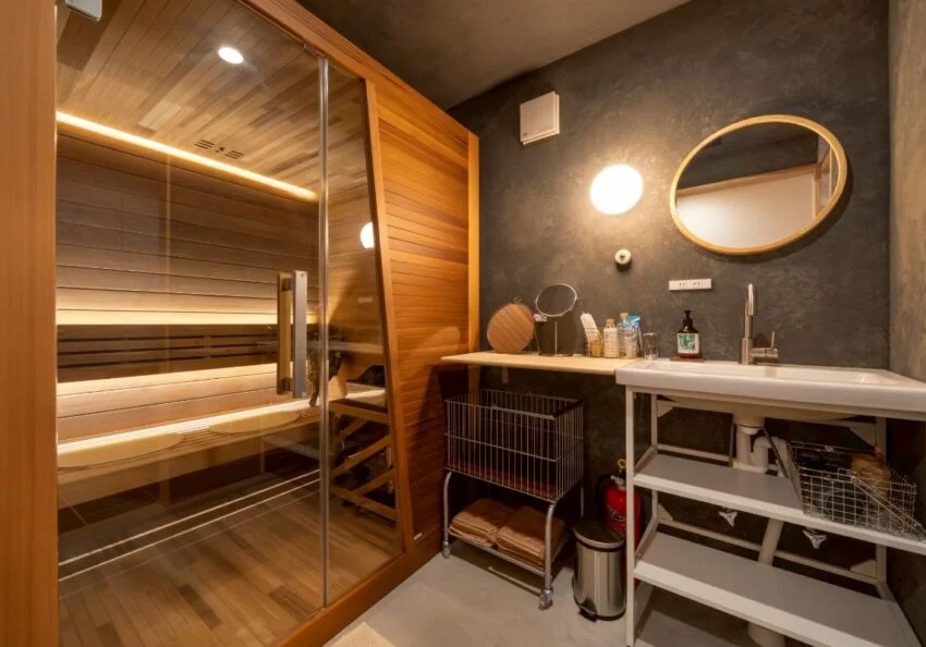 MUKU SAUNA STOVE　電気サウナストーブ 導入事例　民泊施設