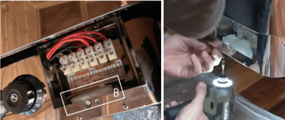 MUKU SAUNA STOVE　電気配線